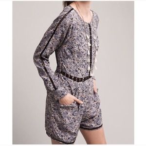 Anthro Hettie Lace Romper by Ranna Gill - Size S
